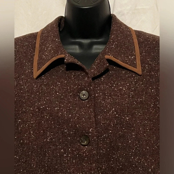 Le Suit Women's Sz 12 Two Piece Wool Blend Blazer & Skirt Combo - Picture 2 of 8